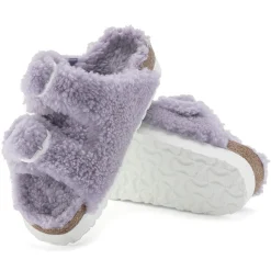 Best Sale Birkenstock Arizona Big Buckle Lammeskind Purple Fog