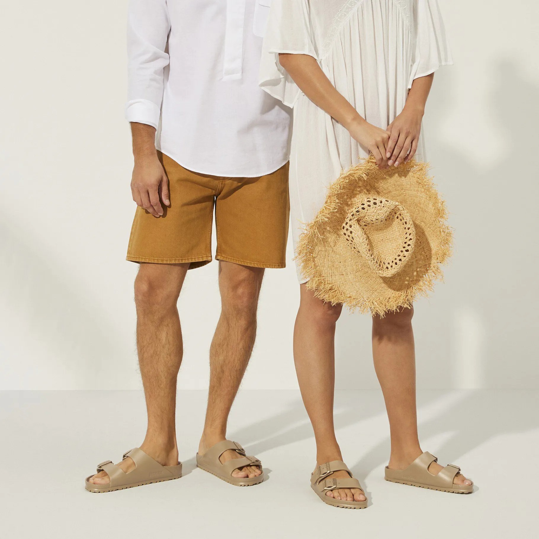 Shop Birkenstock Arizona Essentials Glamour Gold