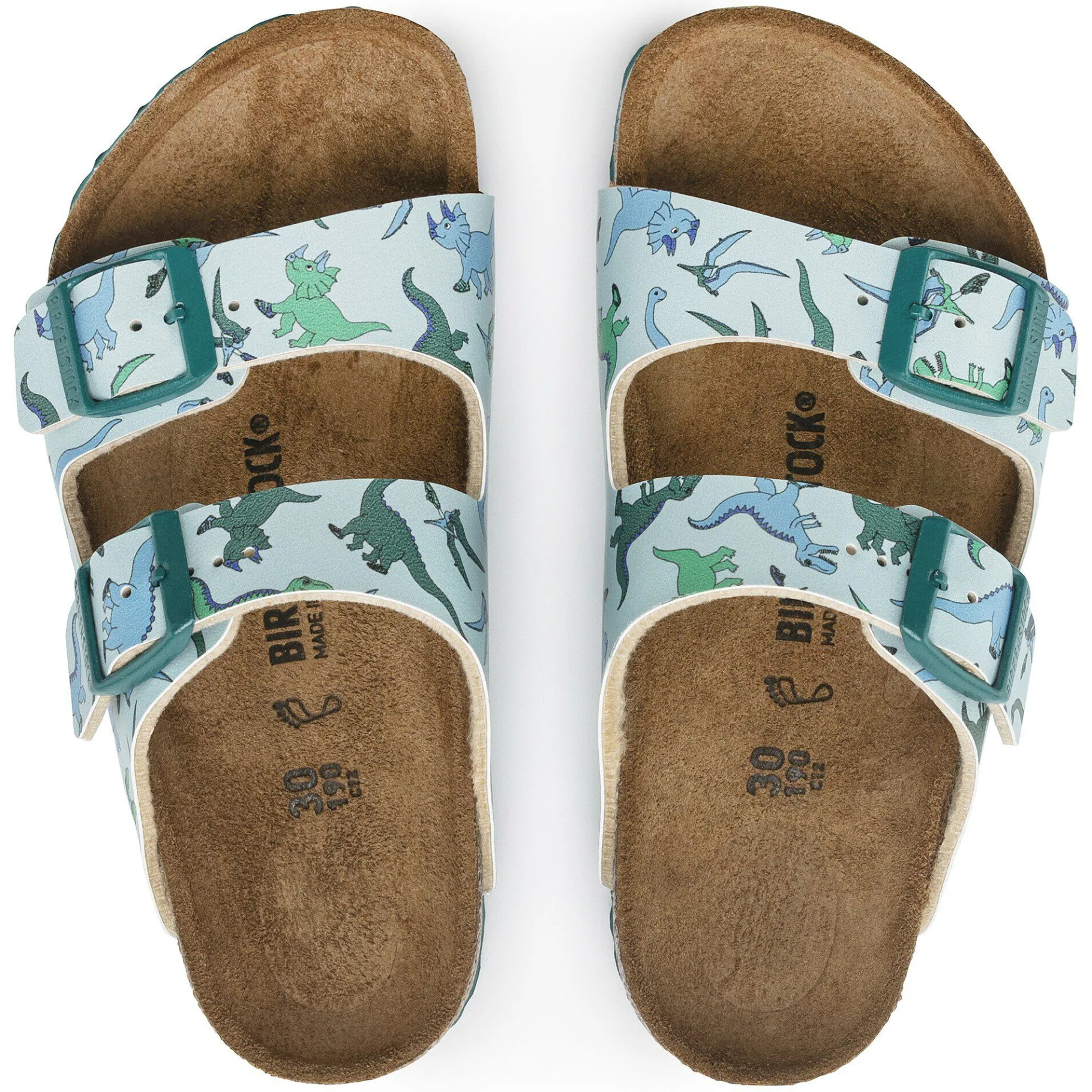 Hot Birkenstock Arizona Kids Big Dino Light Blue
