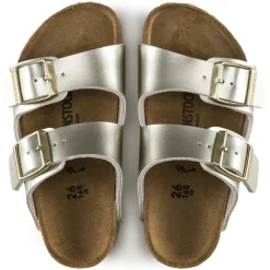 Sale Birkenstock Arizona Kids Electric Metallic Gold