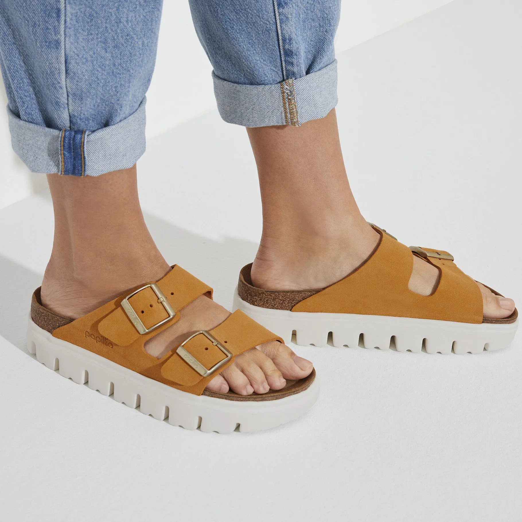Hot Birkenstock Arizona Pap Chunky Apricot