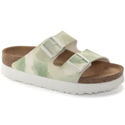 Fashion Birkenstock Arizona Platform Vegansk Watercolor Khaki