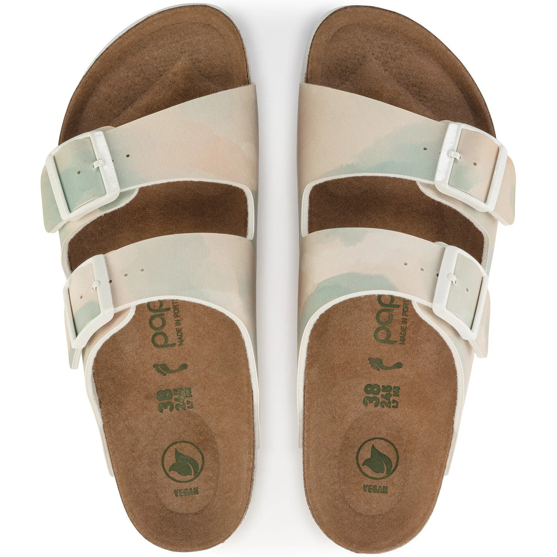 Cheap Birkenstock Arizona Platform Vegansk Watercolor Pink/Blue