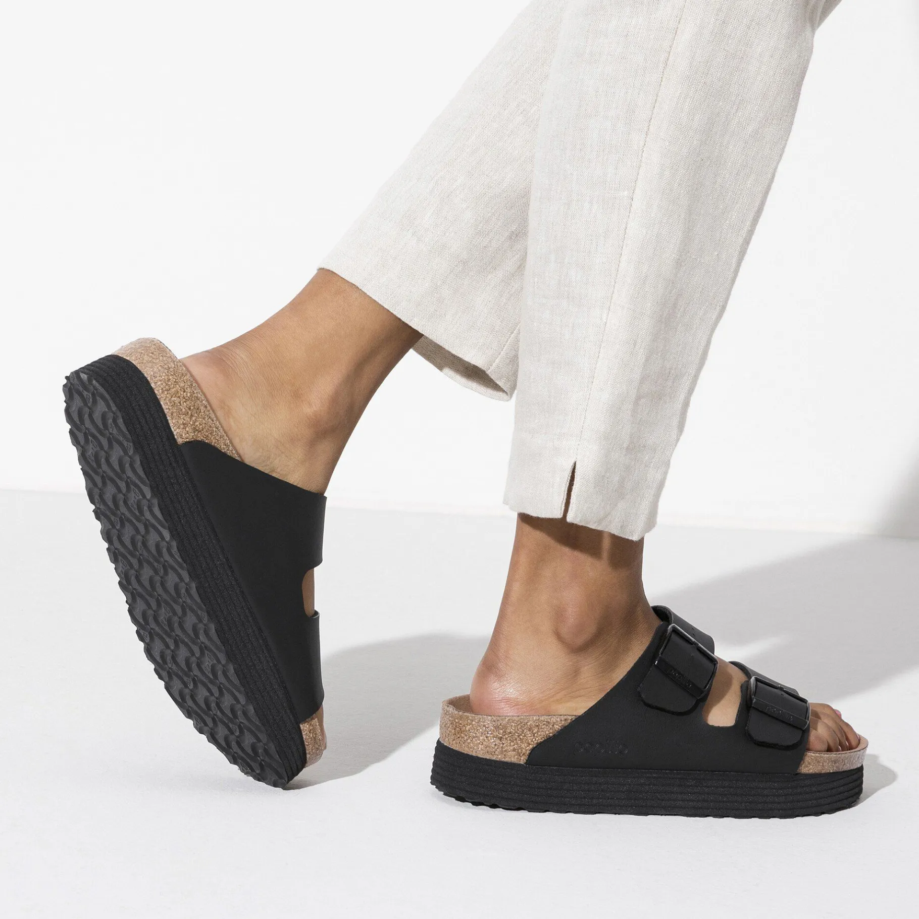 Shop Birkenstock Arizona Platform Vegansk Black