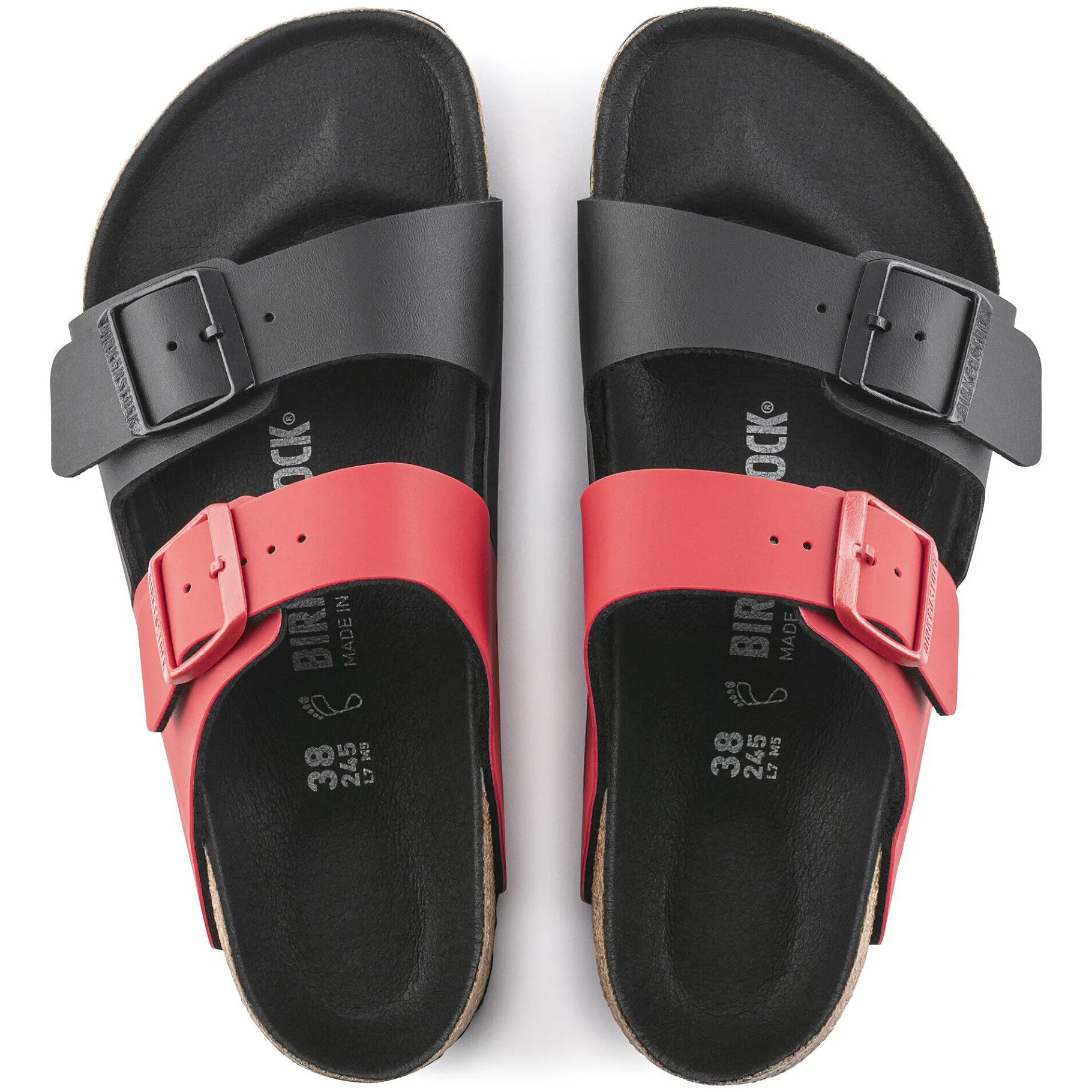 New Birkenstock Arizona Split Icy Active Red