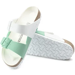 Online Birkenstock Arizona Split White/Bold Jade