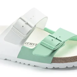 Online Birkenstock Arizona Split White/Bold Jade