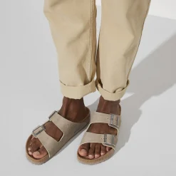 Discount Birkenstock Arizona Vegansk Desert Dust Gray Taupe