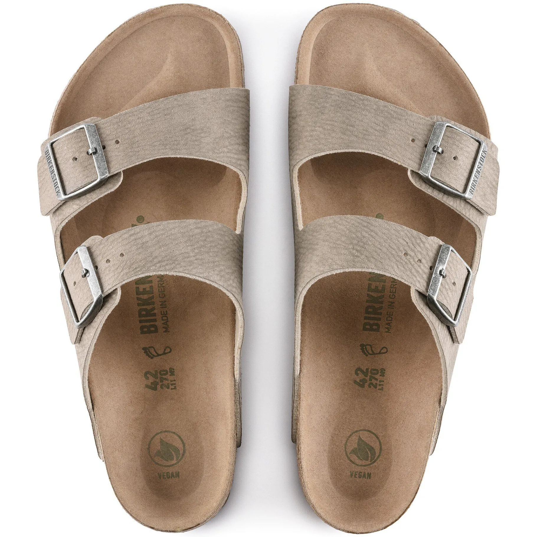 Discount Birkenstock Arizona Vegansk Desert Dust Gray Taupe