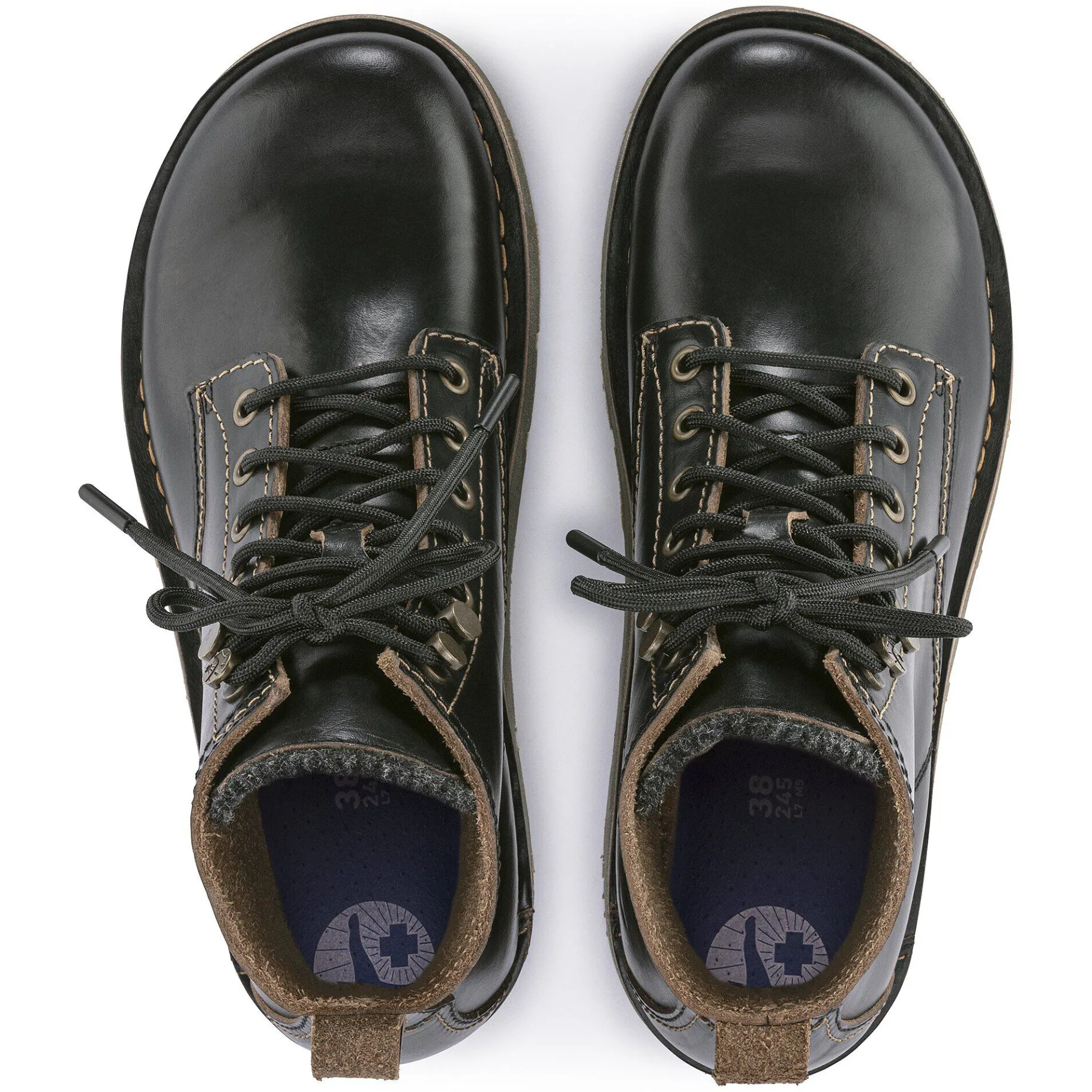 Discount Birkenstock Birmingham Lace Herrer Black