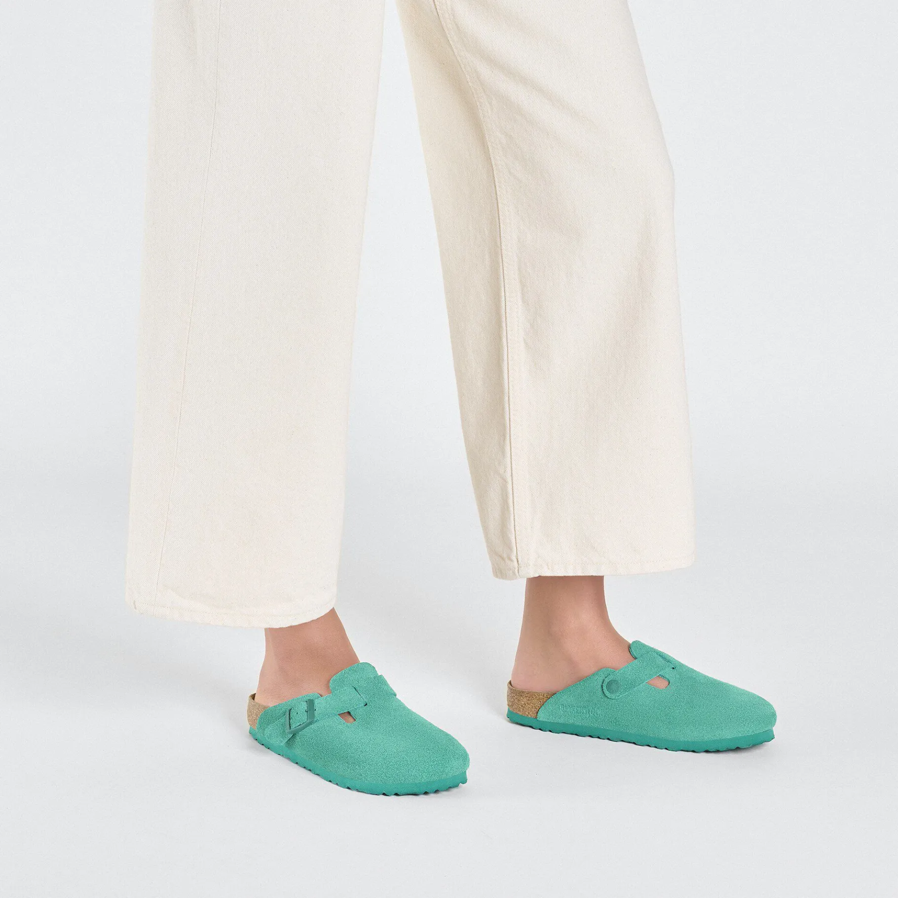Clearance Birkenstock Boston Digital Green