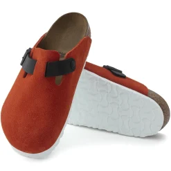 Cheap Birkenstock Boston Tomato/Black