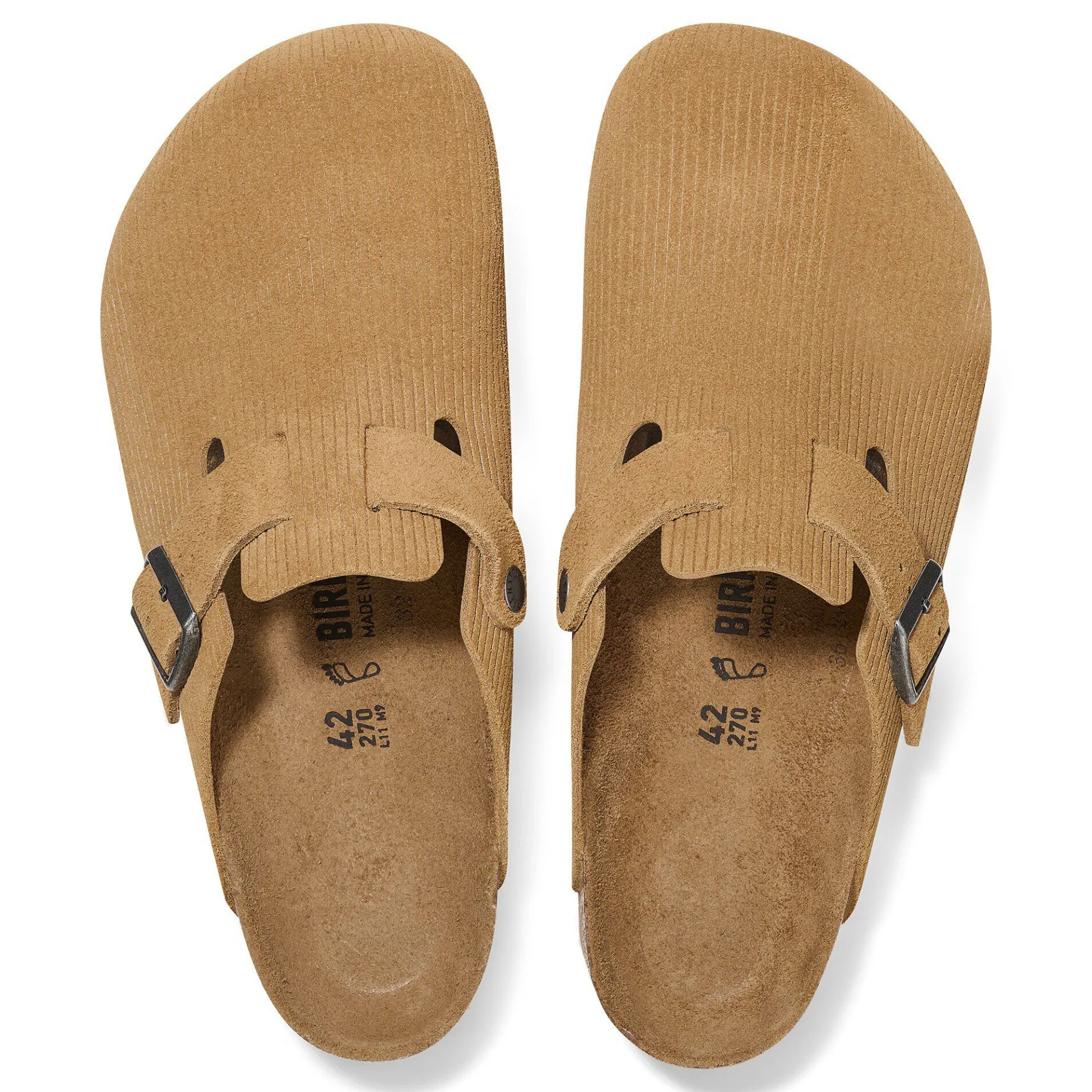 Store Birkenstock Boston Corduroy Cork Brown