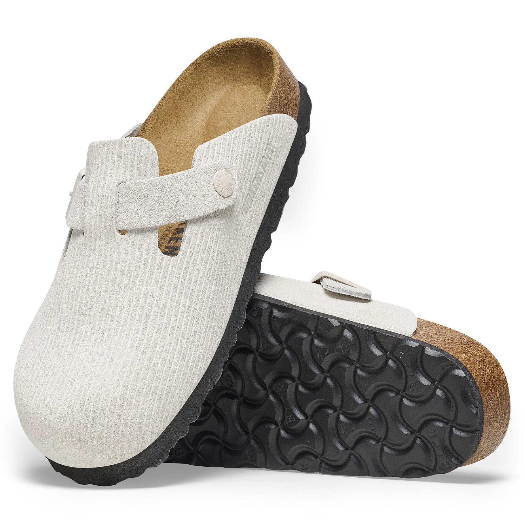 Flash Sale Birkenstock Boston Corduroy Antique White