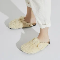 New Birkenstock Boston Big Buckle Eggshell