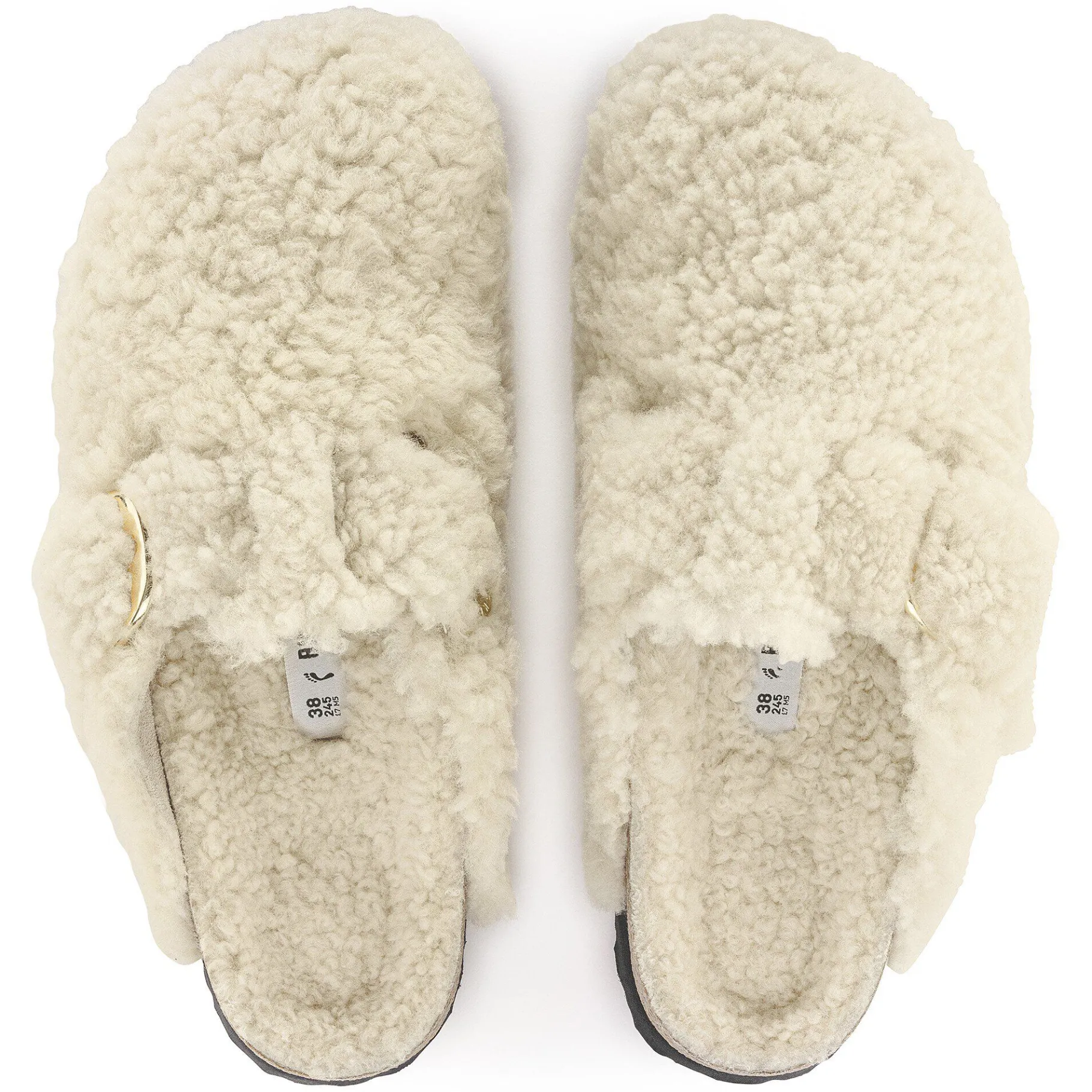 New Birkenstock Boston Big Buckle Eggshell