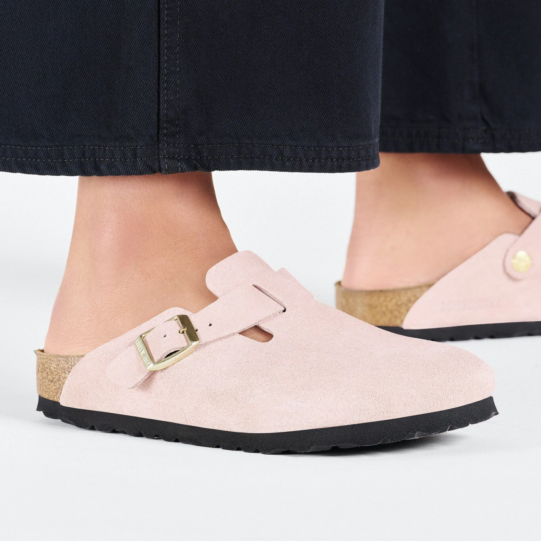 Sale Birkenstock Boston Blod Fodseng Light Rose