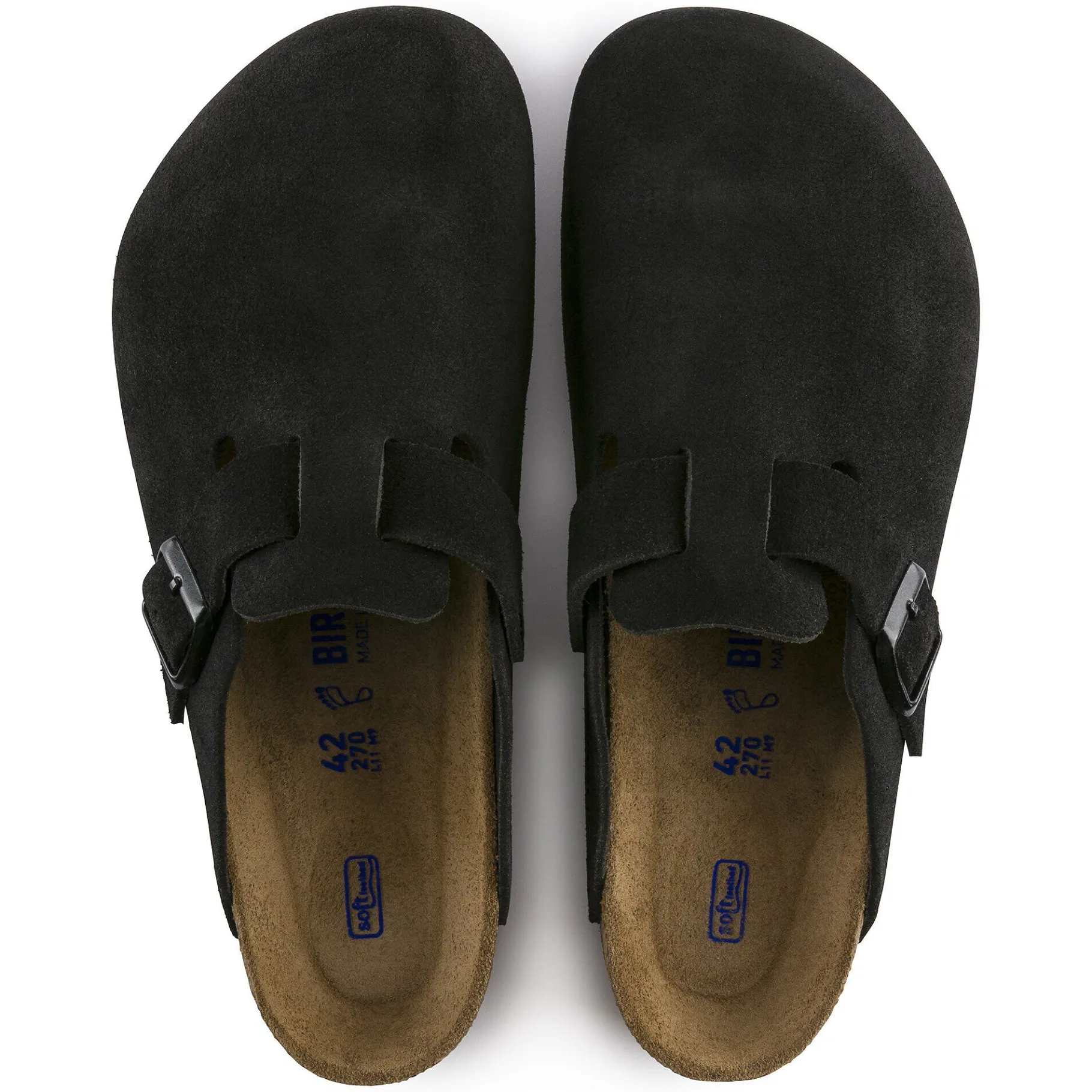 Discount Birkenstock Boston Blod Fodseng Black