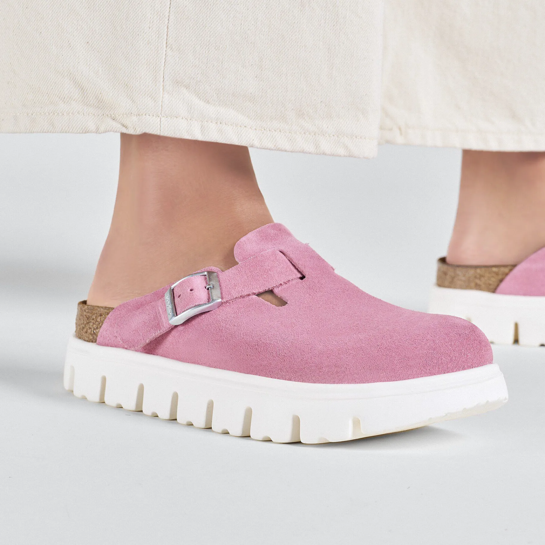 New Birkenstock Boston Chunky Candy Pink