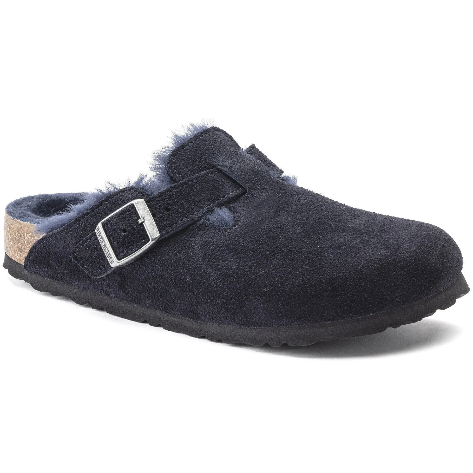 Discount Birkenstock Boston Lammeskind Midnight