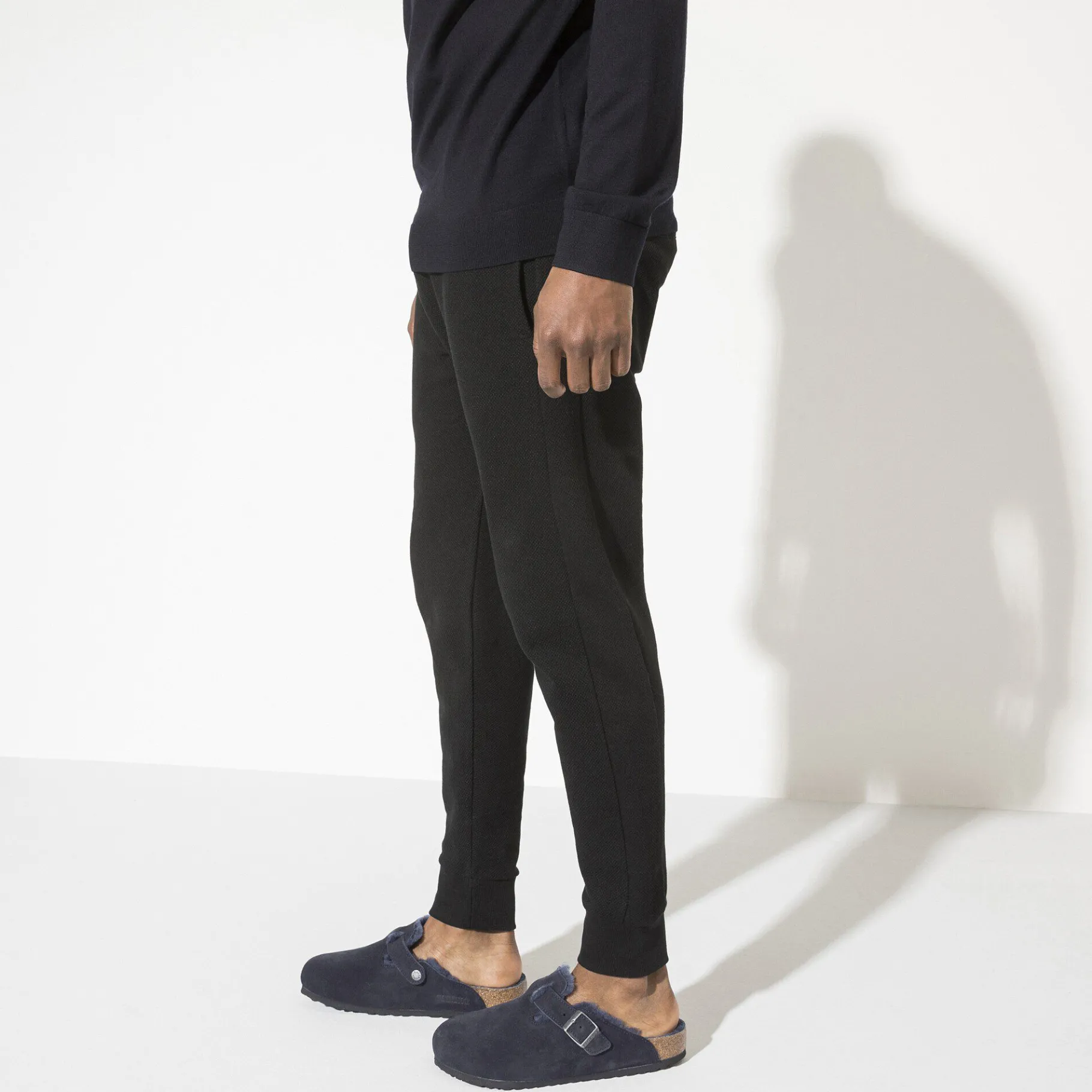 Discount Birkenstock Boston Lammeskind Midnight