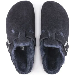 Discount Birkenstock Boston Lammeskind Midnight