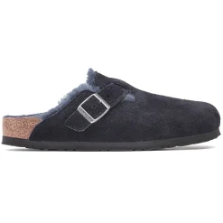 Discount Birkenstock Boston Lammeskind Midnight