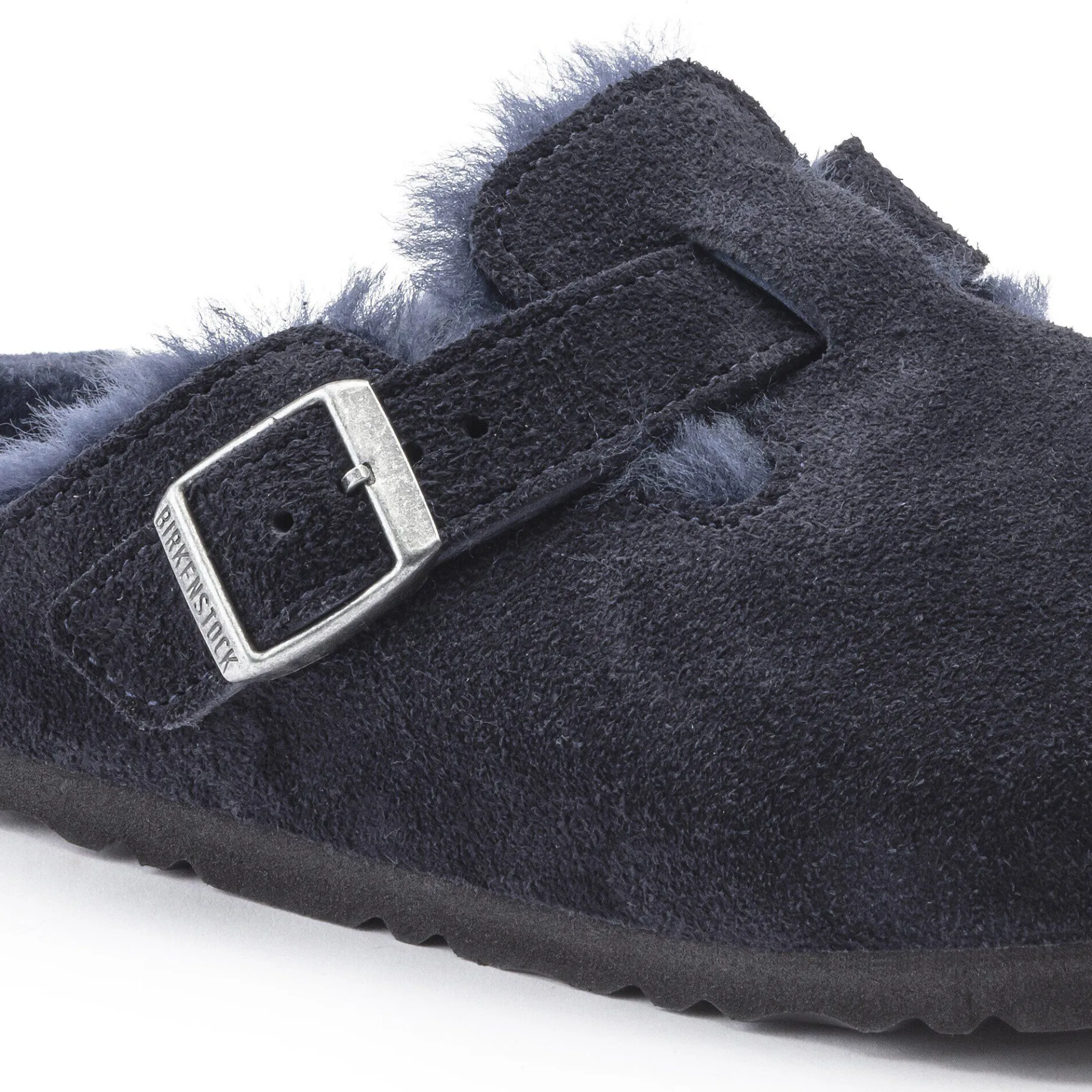 Discount Birkenstock Boston Lammeskind Midnight