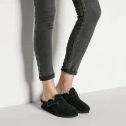 Sale Birkenstock Boston Lammeskind Black