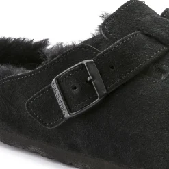 Sale Birkenstock Boston Lammeskind Black