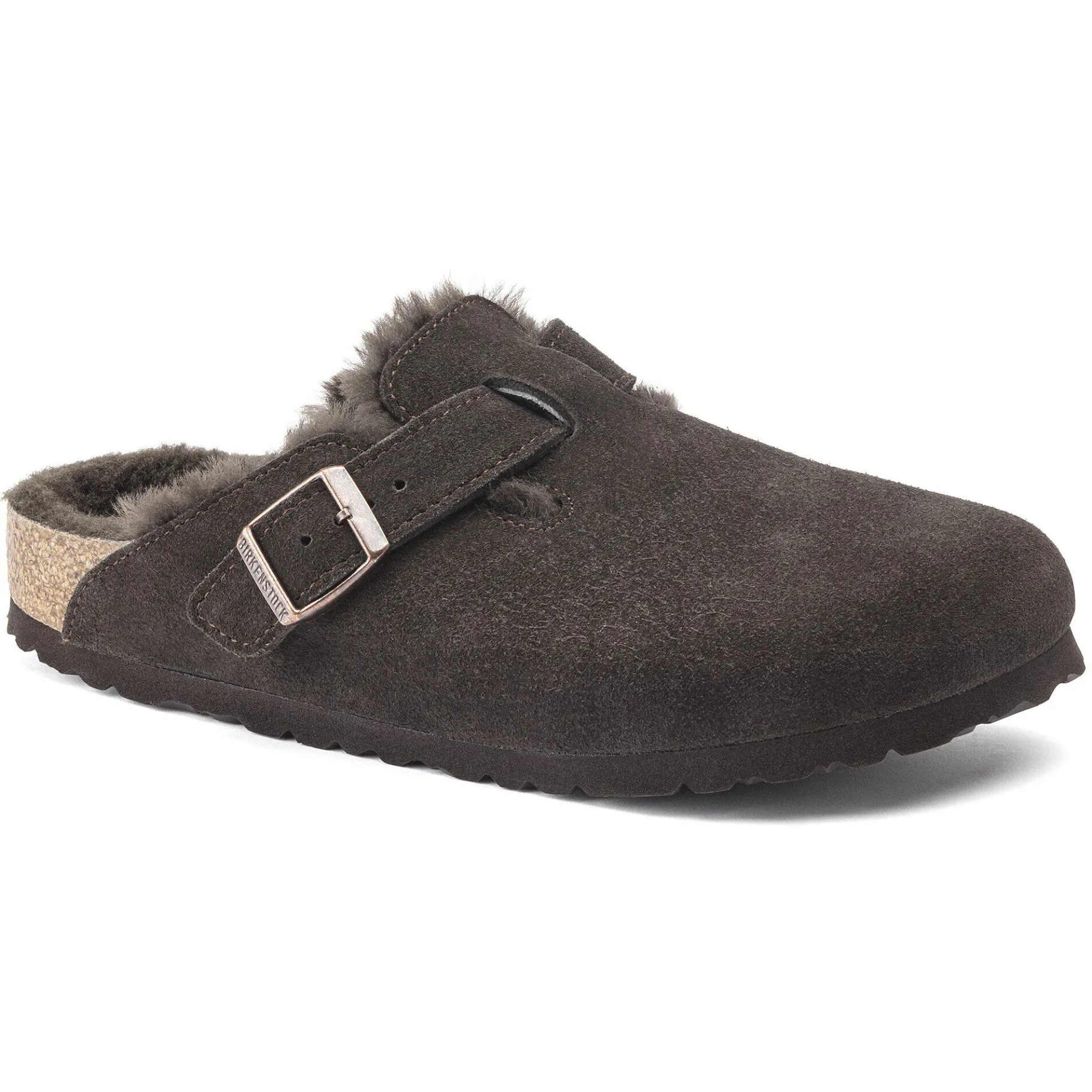 Cheap Birkenstock Boston Lammeskind Mocha