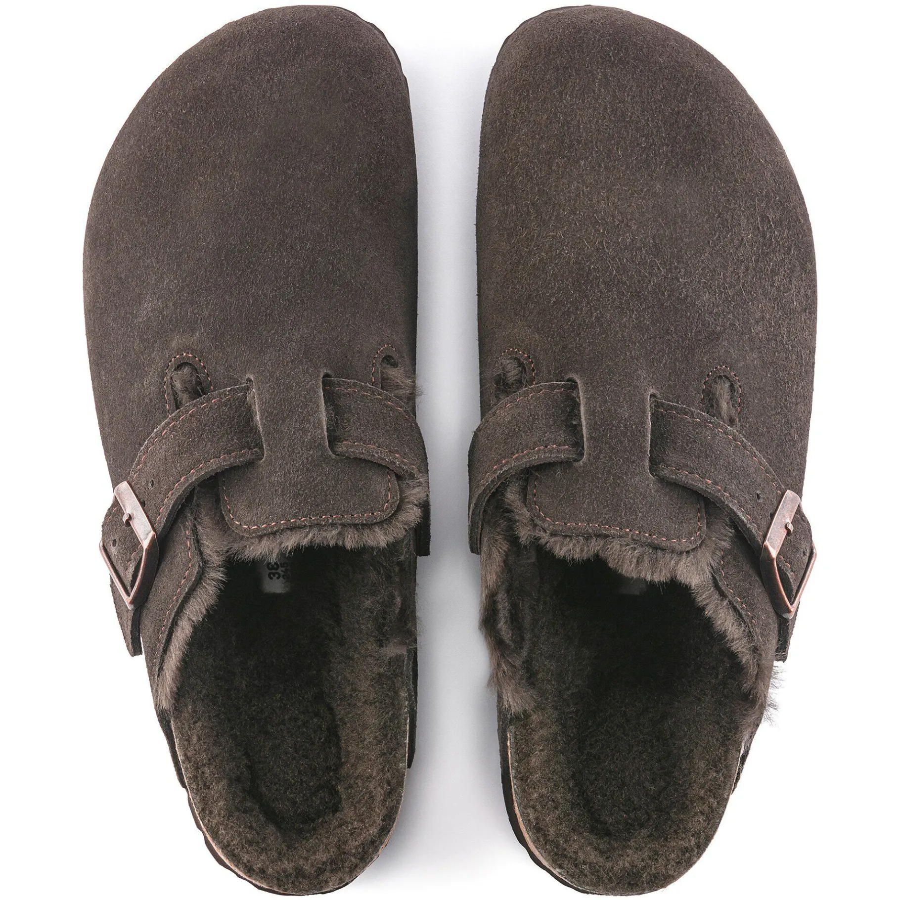 Cheap Birkenstock Boston Lammeskind Mocha