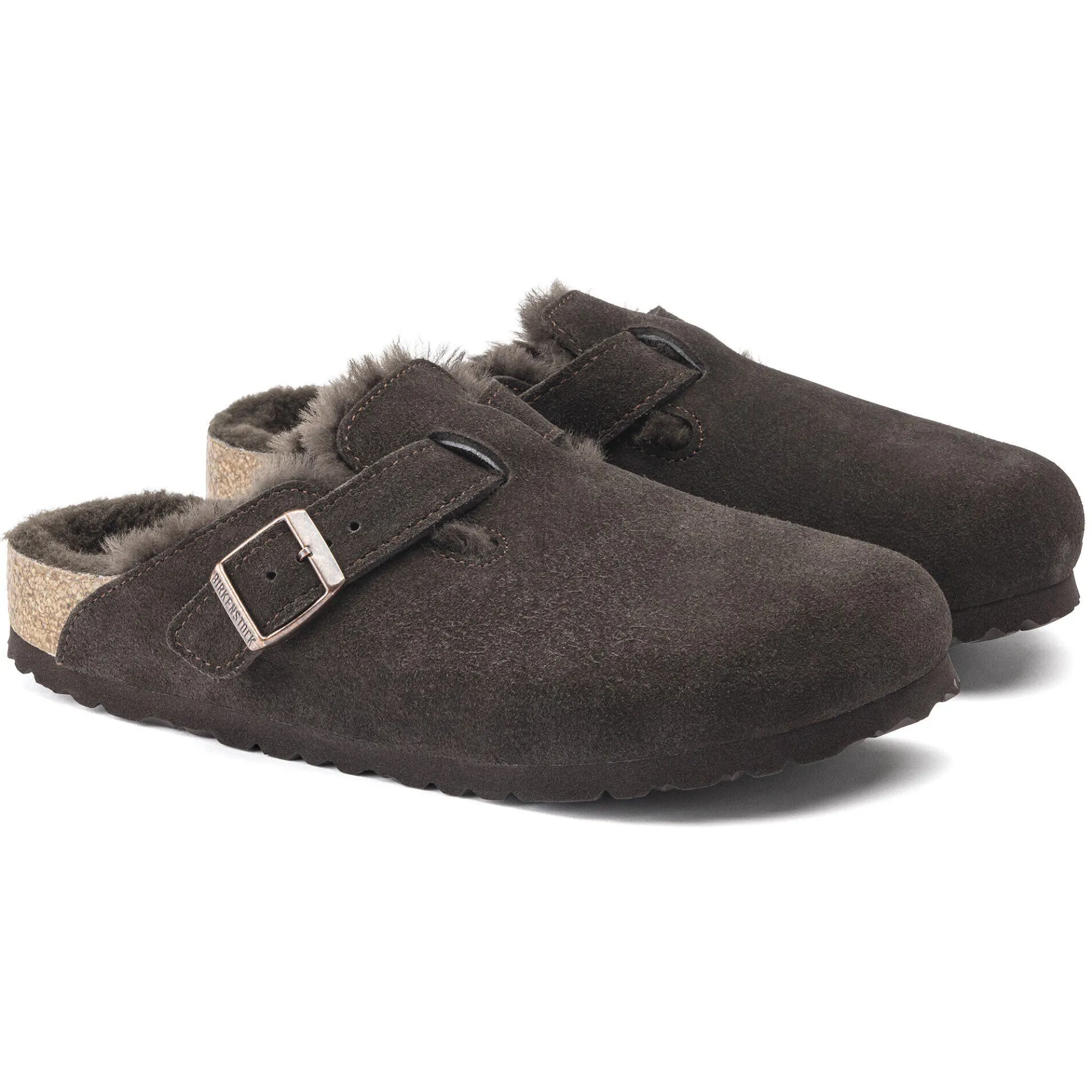 Cheap Birkenstock Boston Lammeskind Mocha