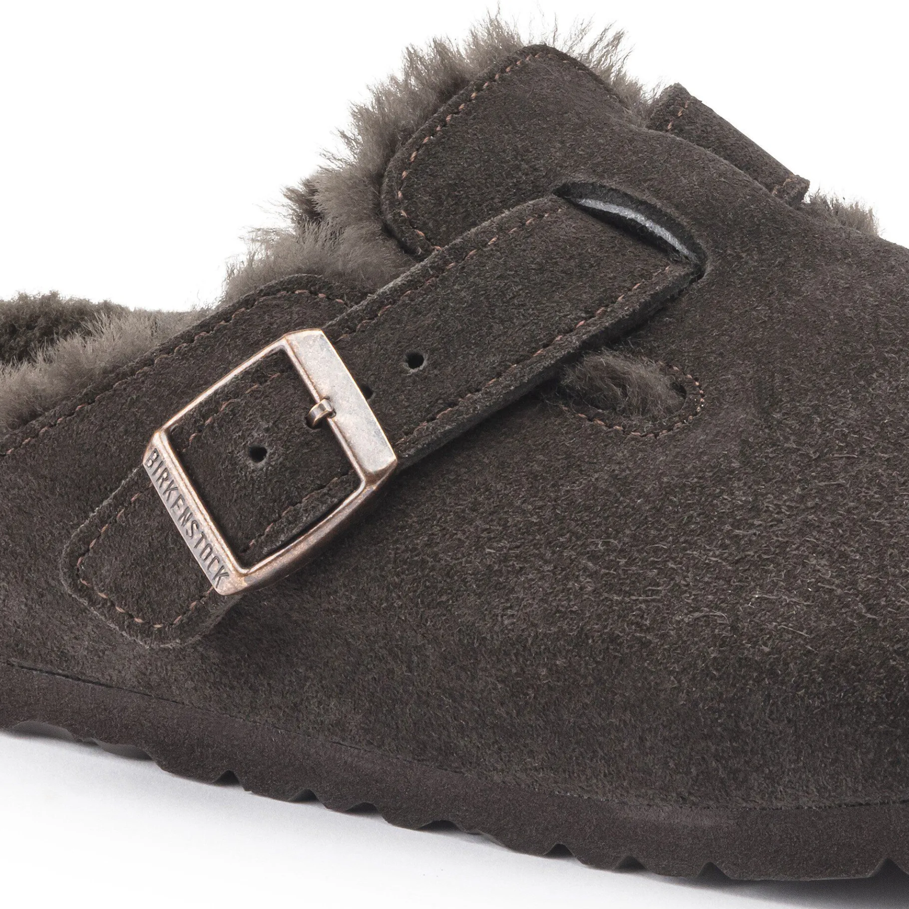 Cheap Birkenstock Boston Lammeskind Mocha