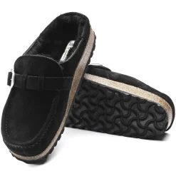 Fashion Birkenstock Buckley Lammeskind Black
