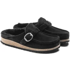 Fashion Birkenstock Buckley Lammeskind Black