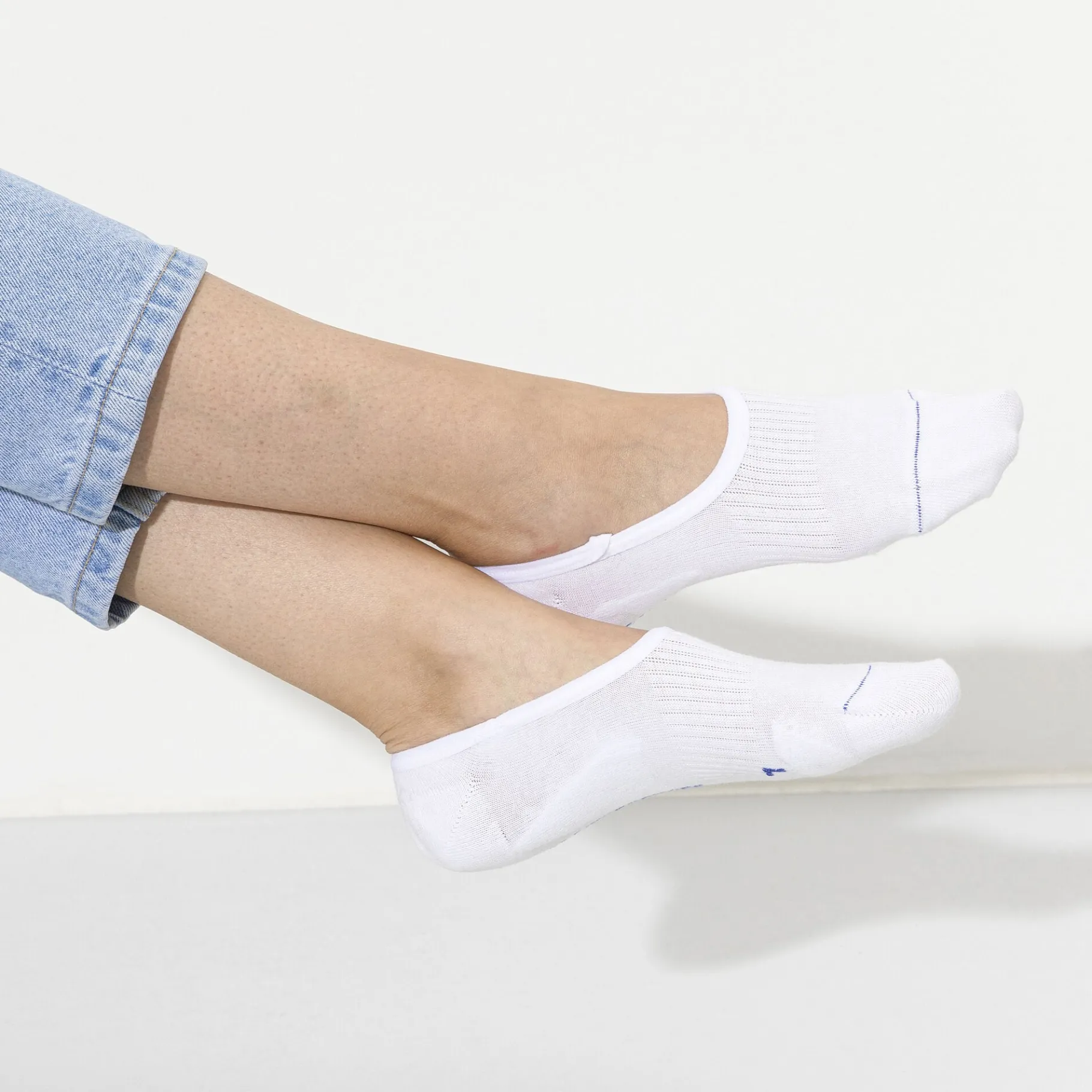 Discount Birkenstock Cotton Sole Invisible Damer White