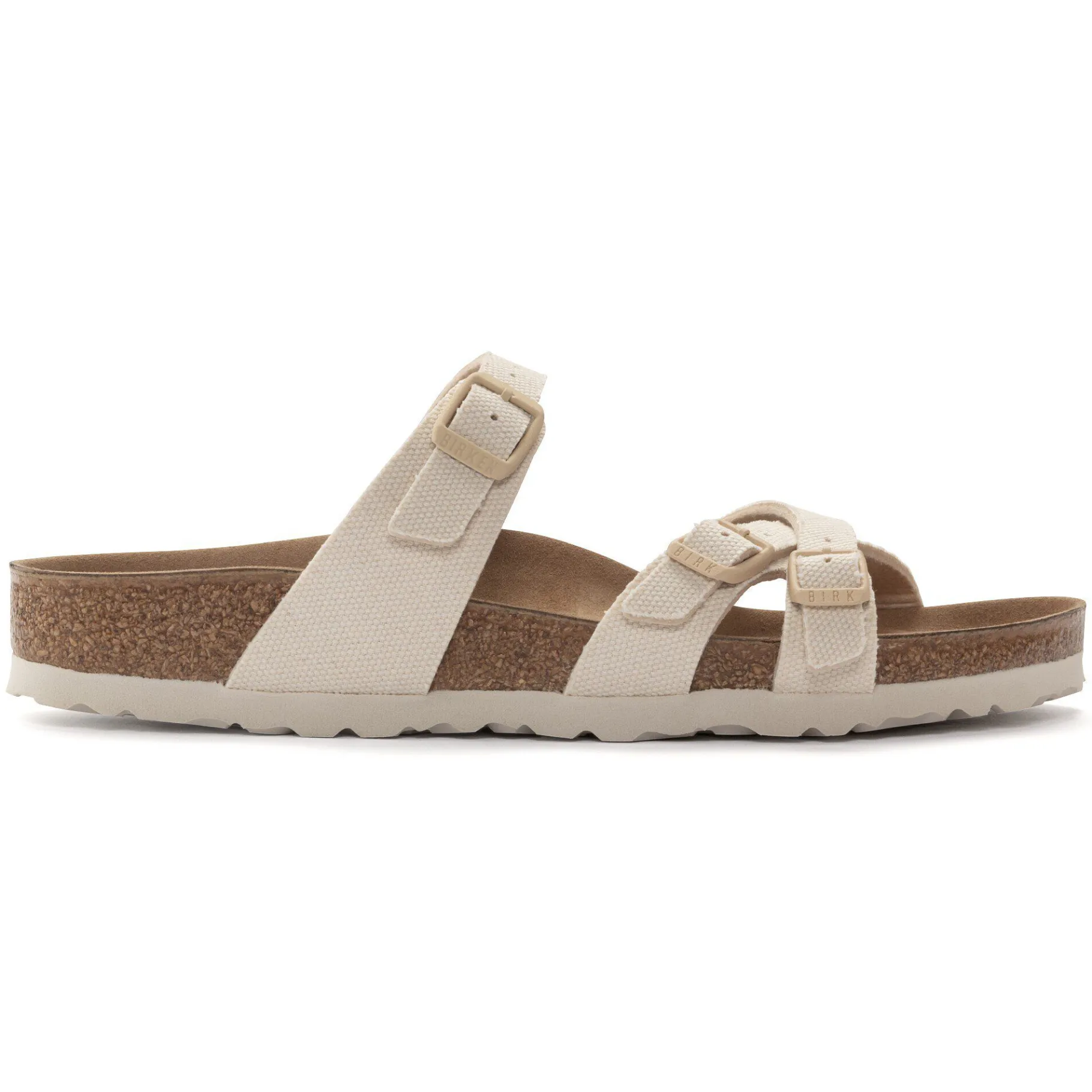 Shop Birkenstock Franca Vegan Canvas Eggshell