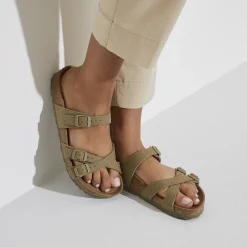 Best Birkenstock Franca Vegan Faded Khaki