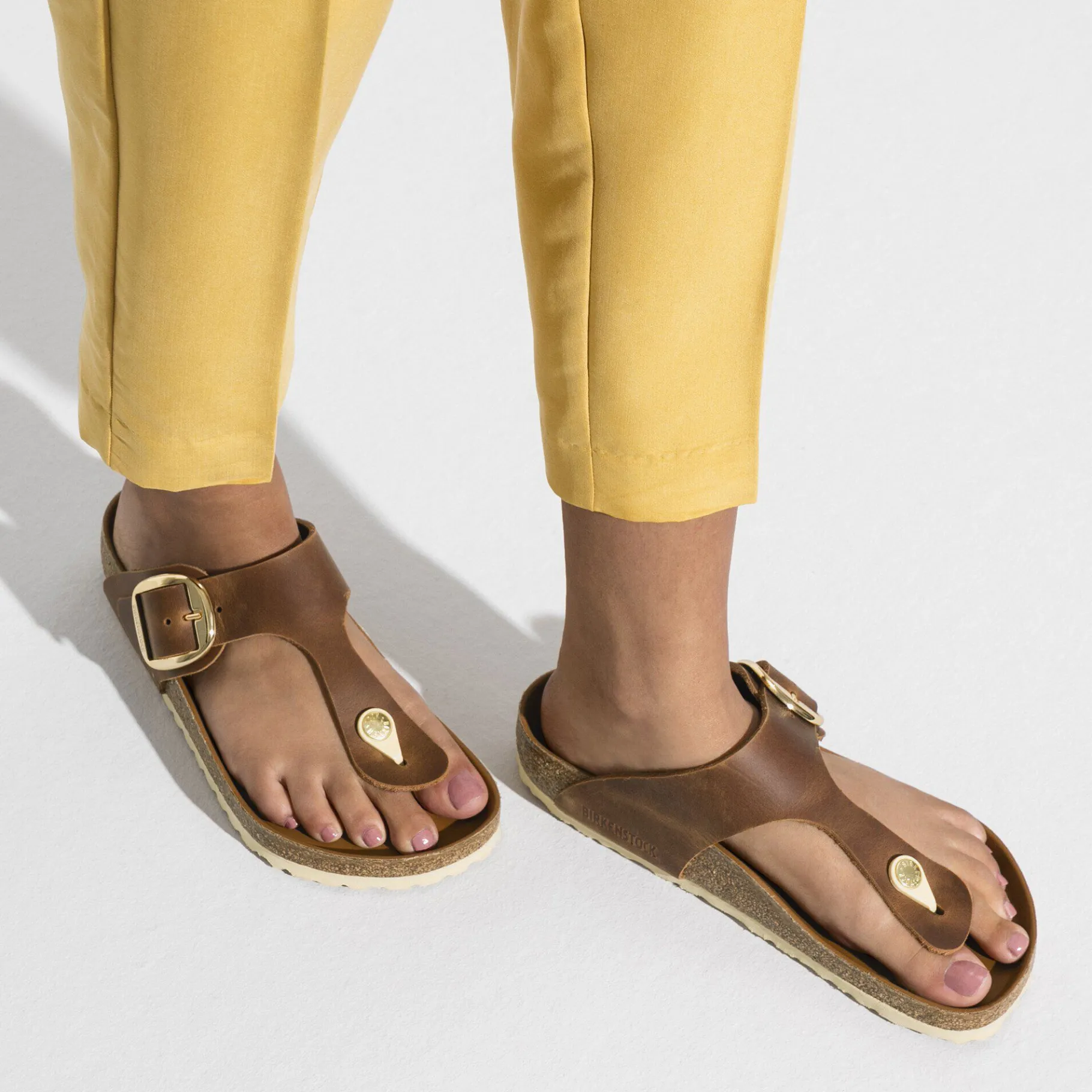 Discount Birkenstock Gizeh Big Buckle Cognac