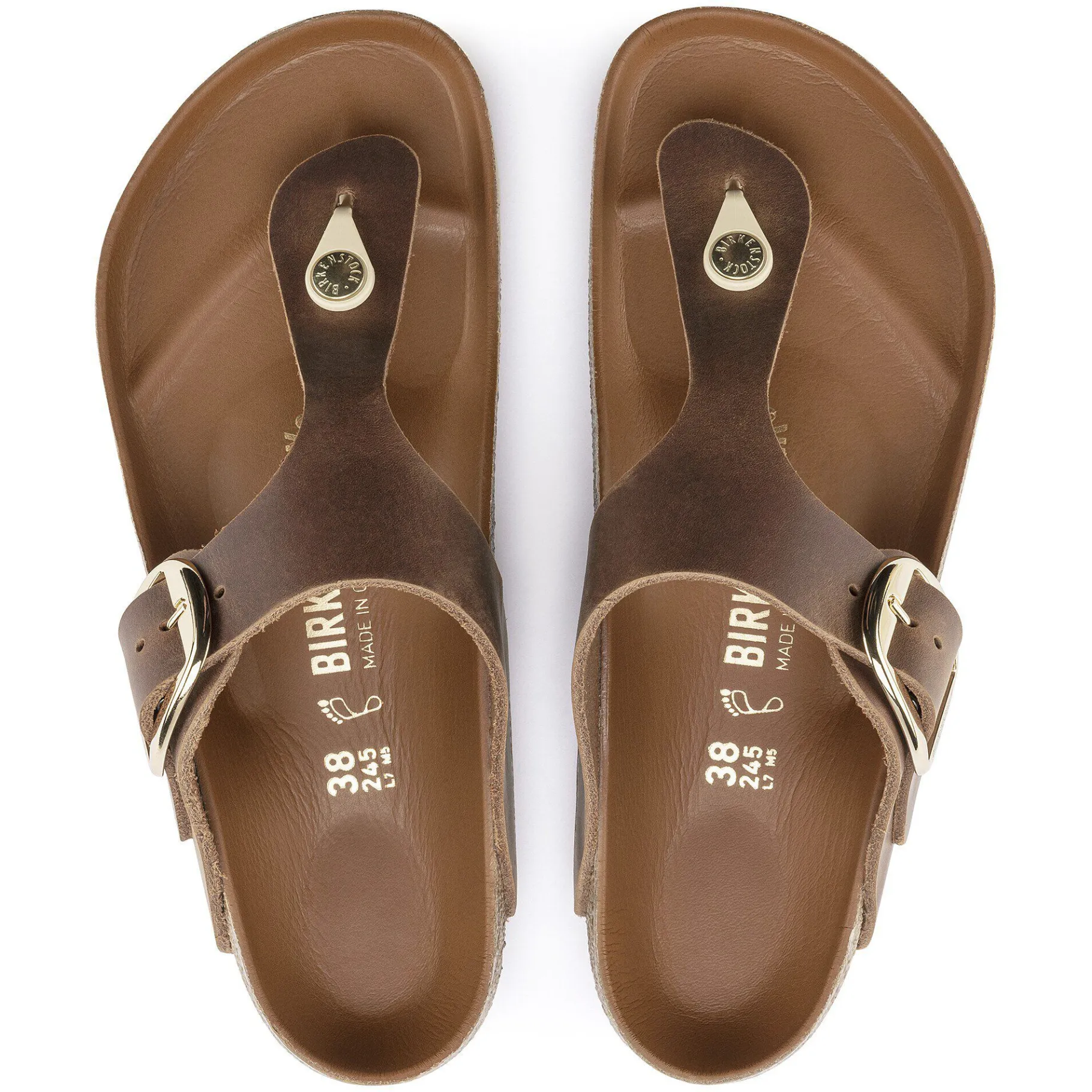 Discount Birkenstock Gizeh Big Buckle Cognac