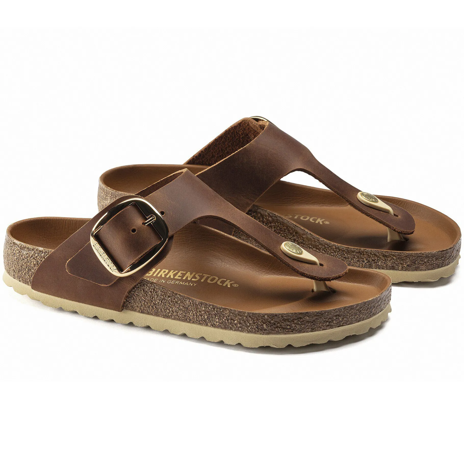 Discount Birkenstock Gizeh Big Buckle Cognac