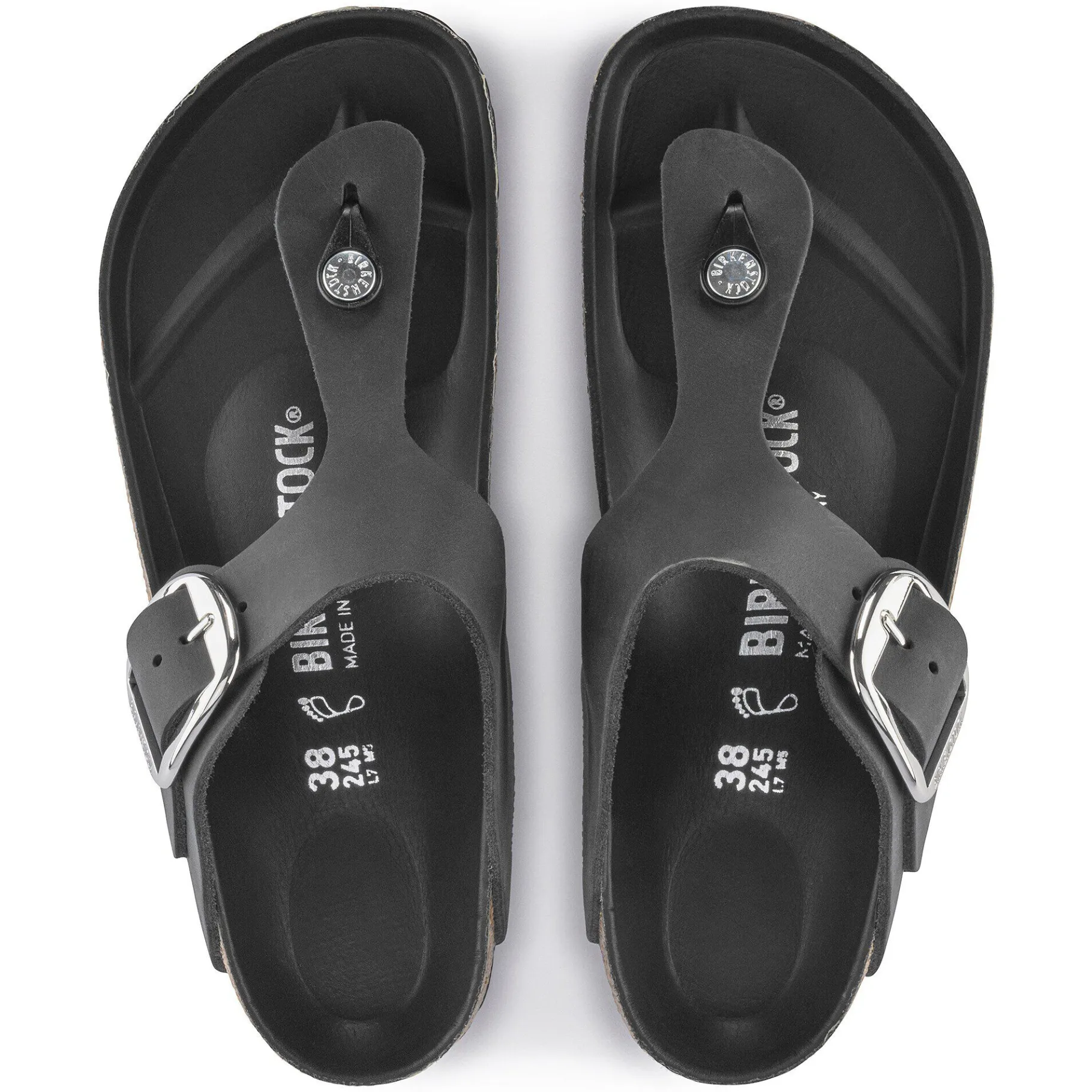 Cheap Birkenstock Gizeh Big Buckle Black