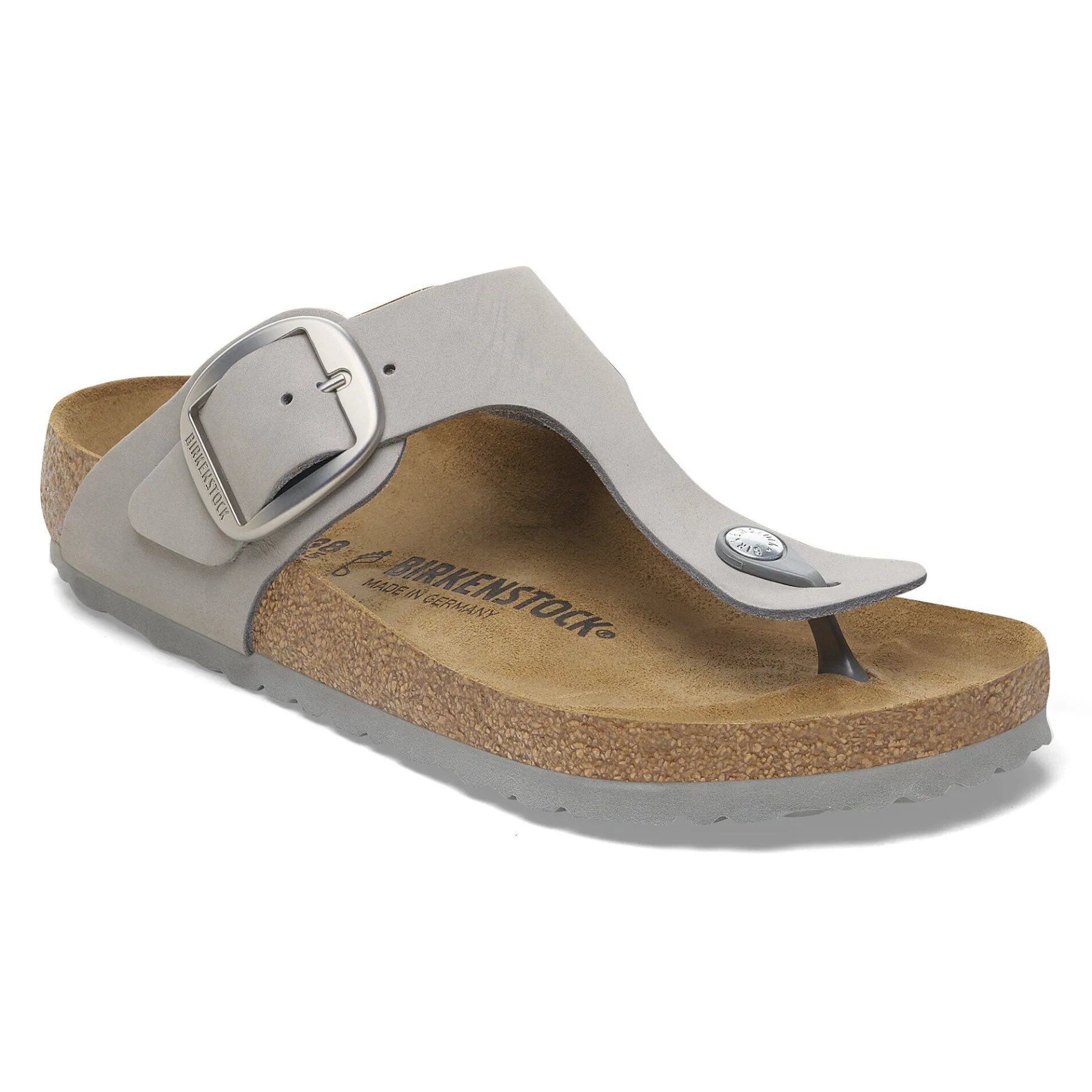 Shop Birkenstock Gizeh Big Buckle Dove Gray