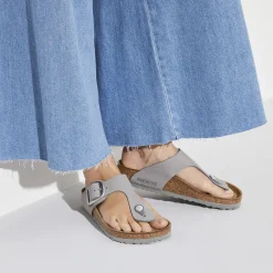 Shop Birkenstock Gizeh Big Buckle Dove Gray