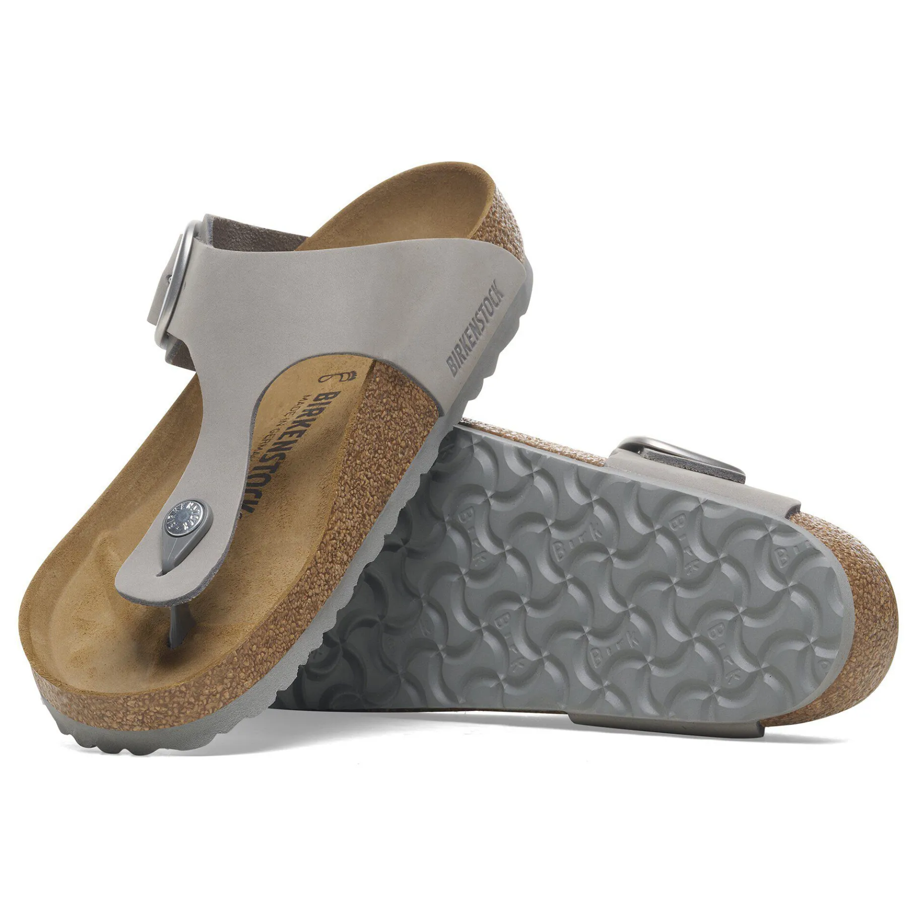 Shop Birkenstock Gizeh Big Buckle Dove Gray