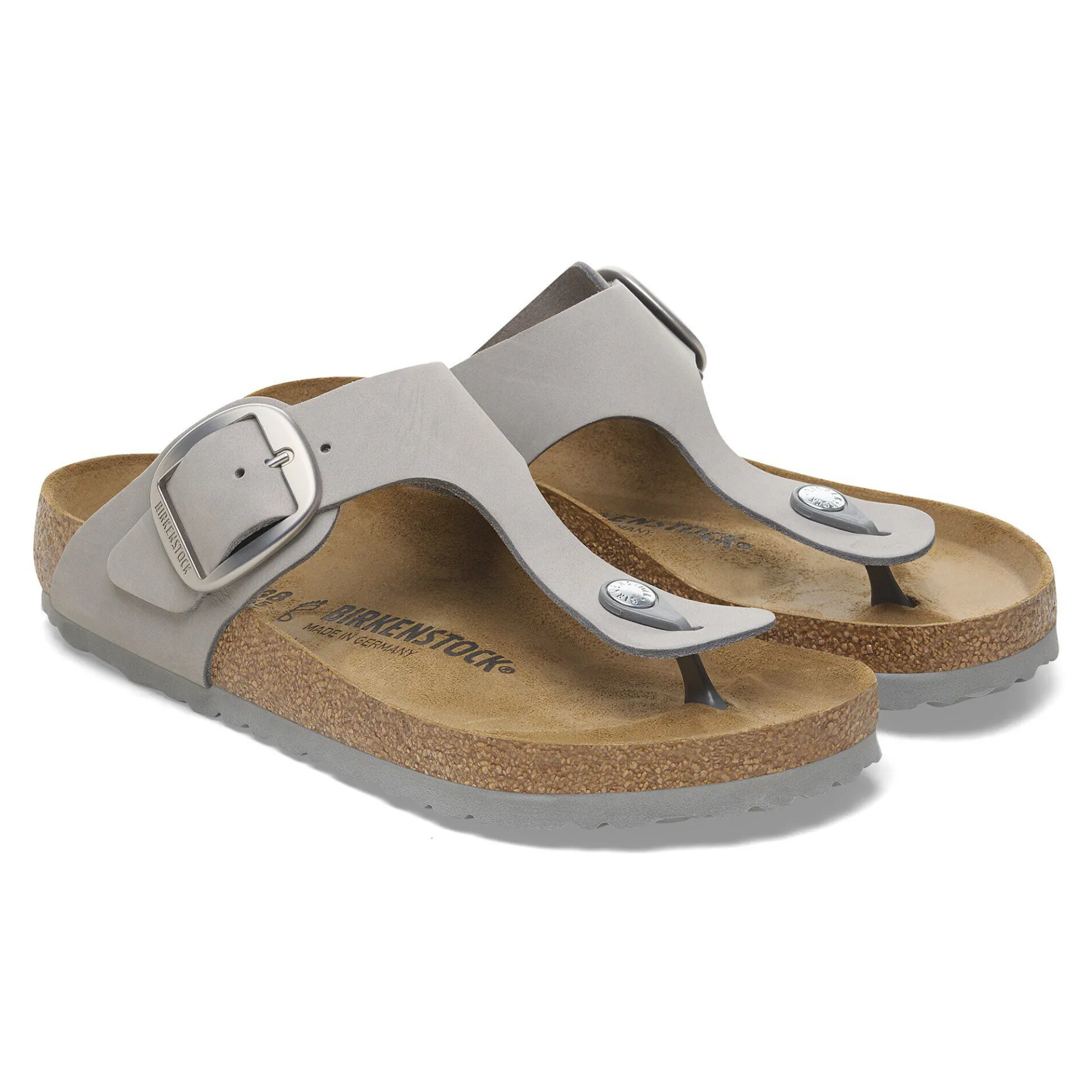 Shop Birkenstock Gizeh Big Buckle Dove Gray