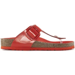 New Birkenstock Gizeh Big Buckle High Shine Tomato