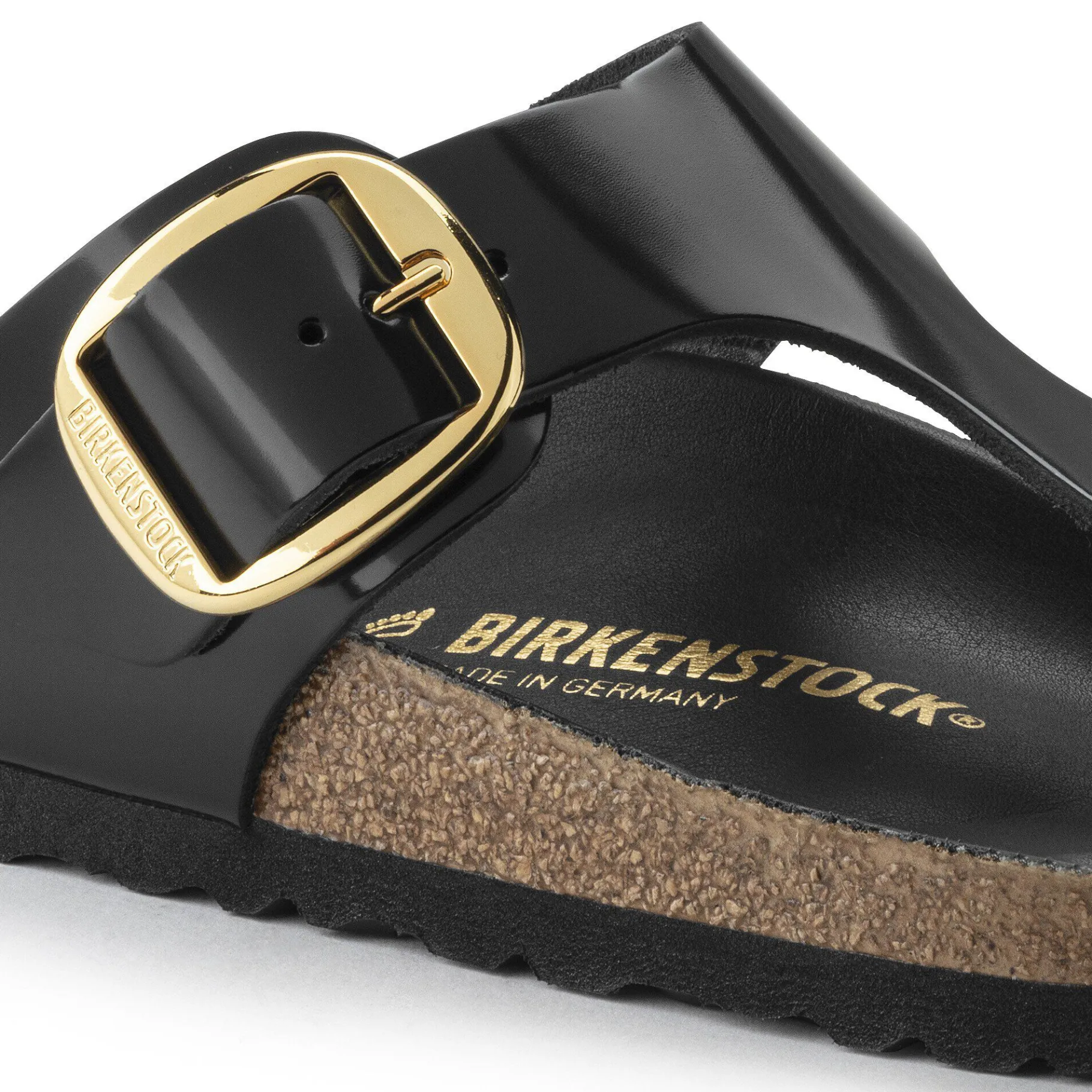 Store Birkenstock Gizeh Big Buckle High Shine Black