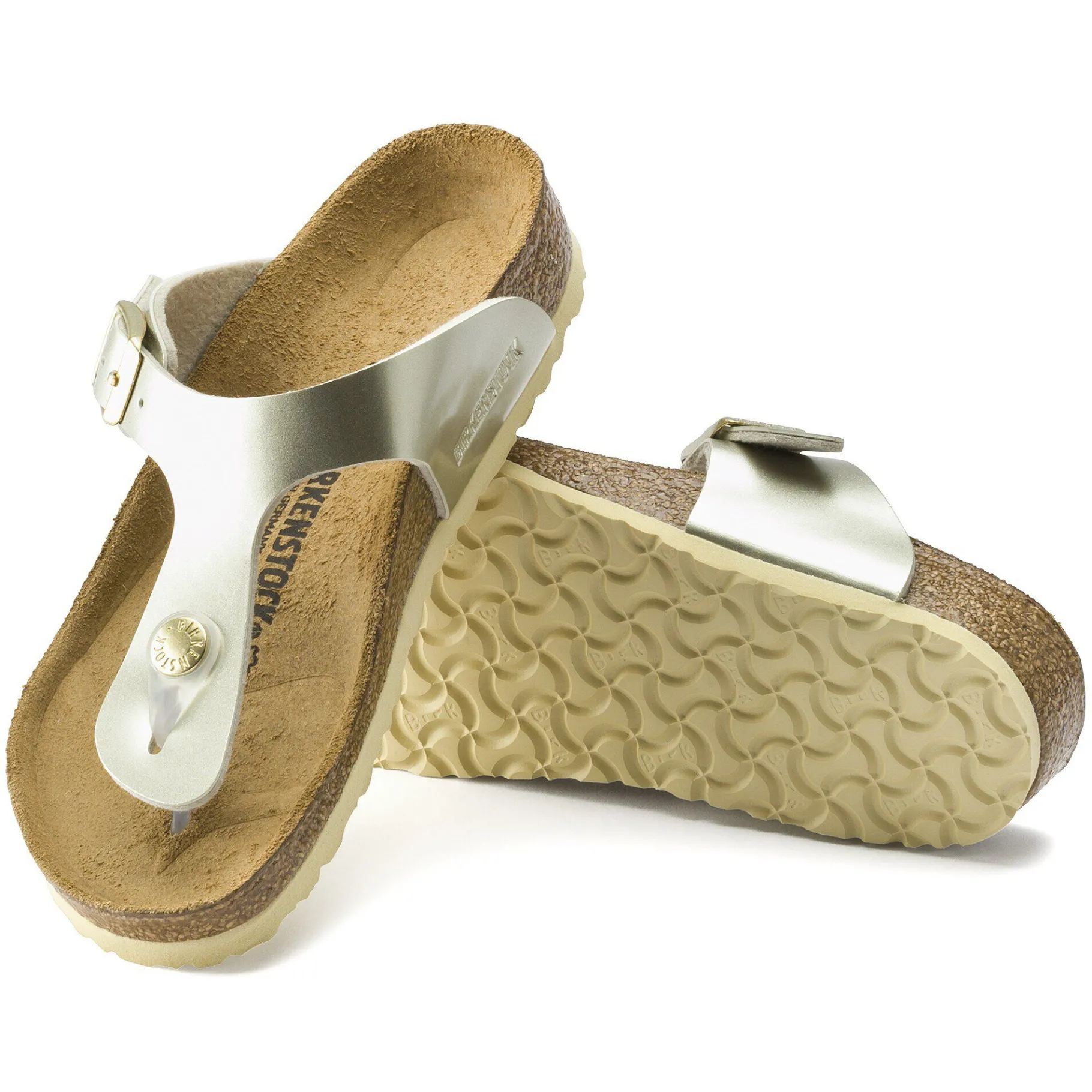 Discount Birkenstock Gizeh Kids Electric Metallic Gold